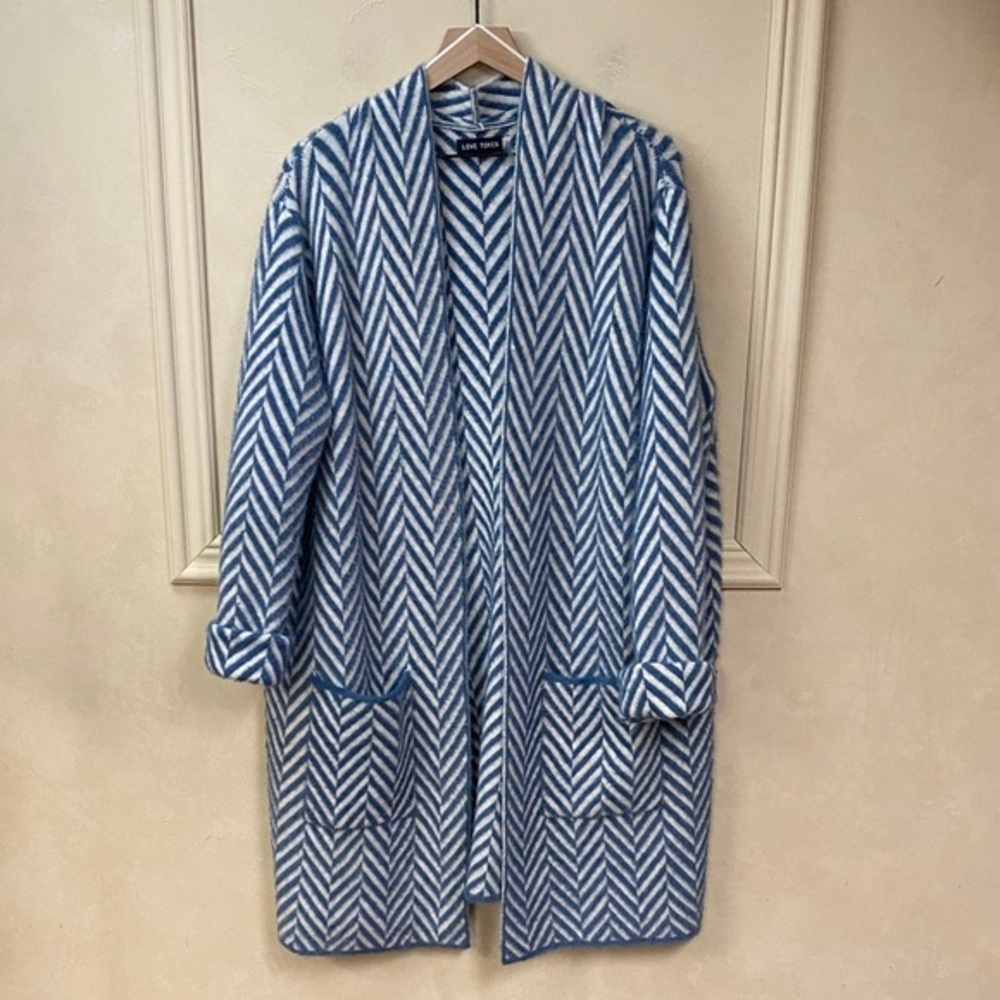 Love Token Adeline Chevron Fuzzy Sweater size 2X